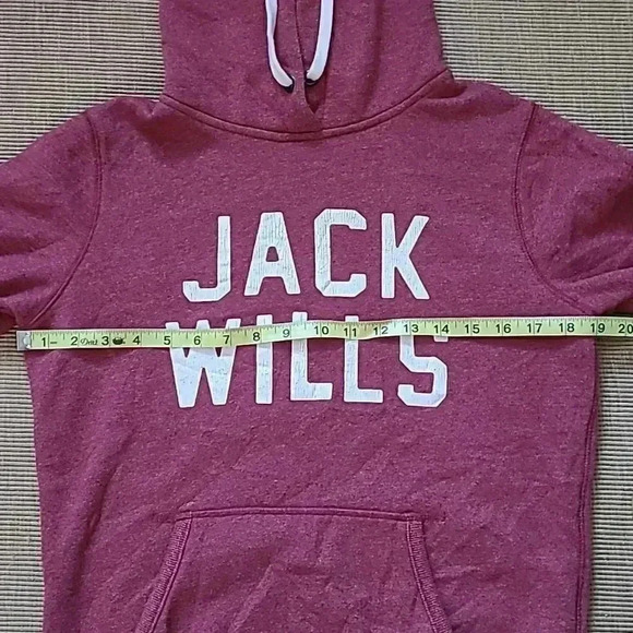 Jack Wills 'Harry Styles' Faded Red/Burgundy Hoodie - Size  6 or XS - Picture 7 of 8